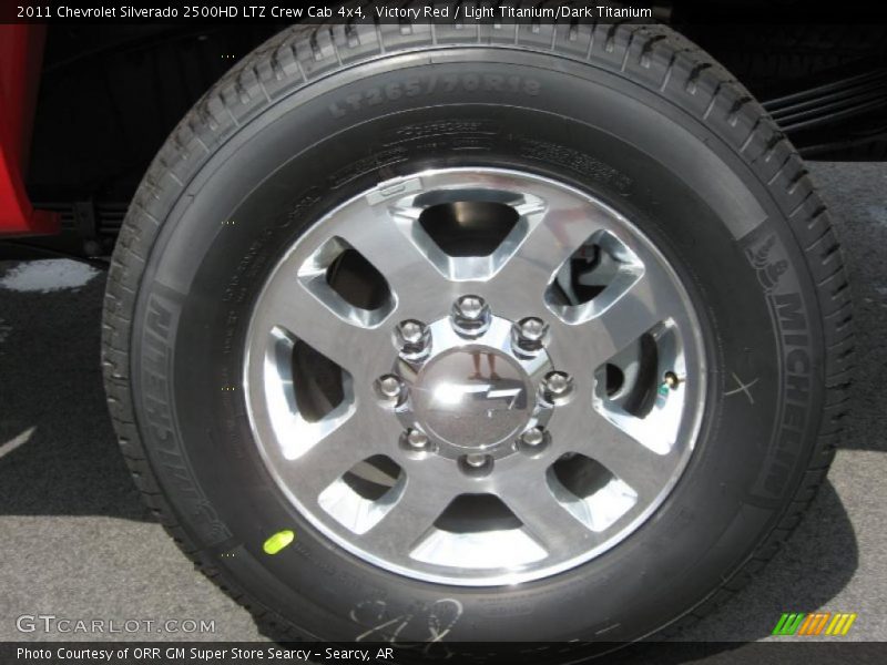 Victory Red / Light Titanium/Dark Titanium 2011 Chevrolet Silverado 2500HD LTZ Crew Cab 4x4