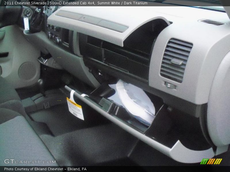 Summit White / Dark Titanium 2011 Chevrolet Silverado 2500HD Extended Cab 4x4