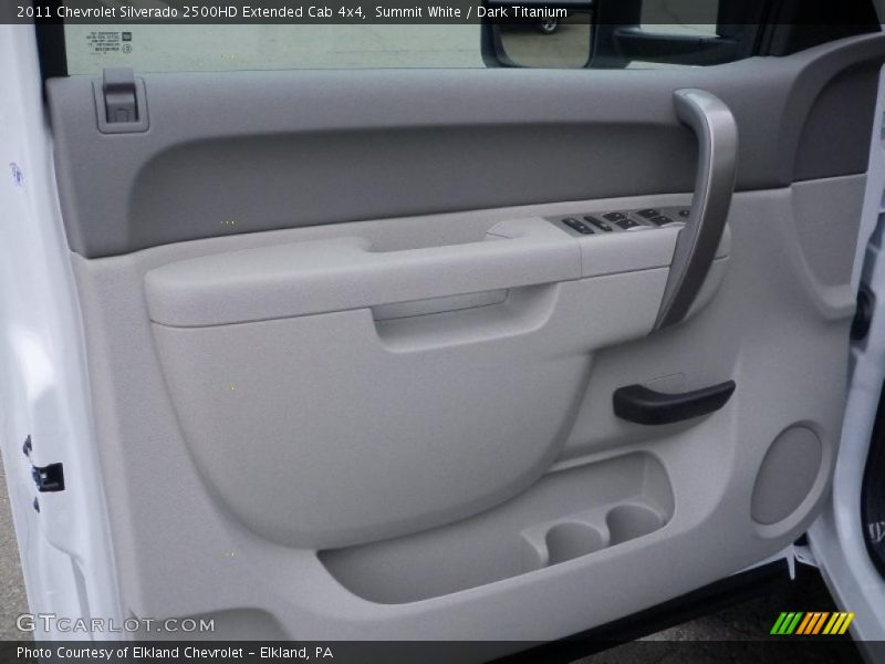 Summit White / Dark Titanium 2011 Chevrolet Silverado 2500HD Extended Cab 4x4