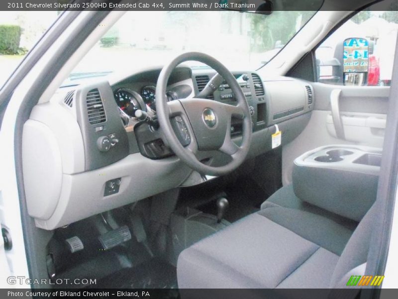 Summit White / Dark Titanium 2011 Chevrolet Silverado 2500HD Extended Cab 4x4