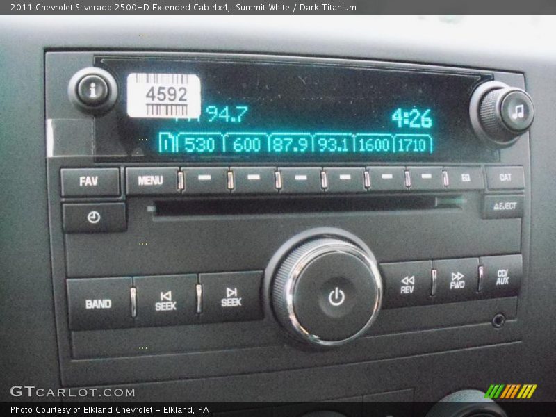 Summit White / Dark Titanium 2011 Chevrolet Silverado 2500HD Extended Cab 4x4