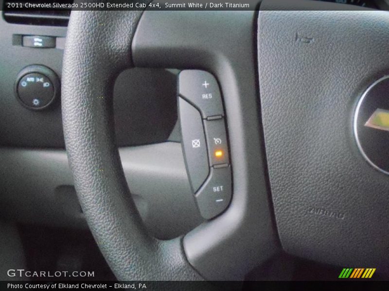Summit White / Dark Titanium 2011 Chevrolet Silverado 2500HD Extended Cab 4x4