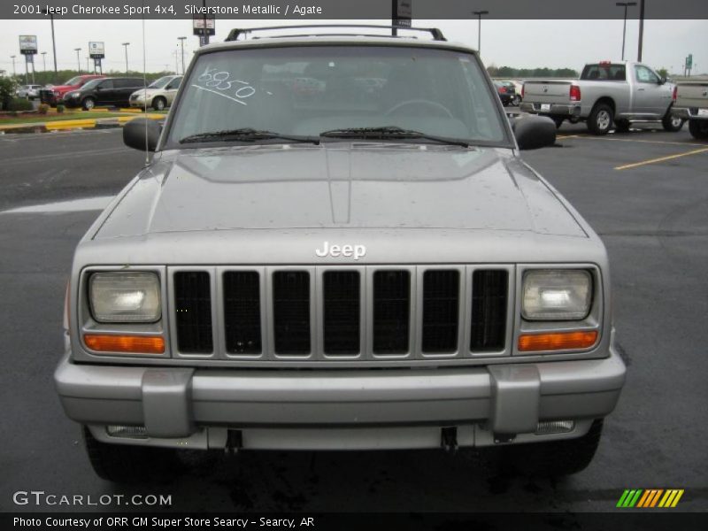 Silverstone Metallic / Agate 2001 Jeep Cherokee Sport 4x4