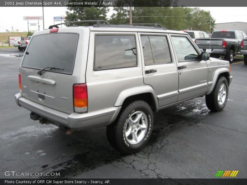 Silverstone Metallic / Agate 2001 Jeep Cherokee Sport 4x4