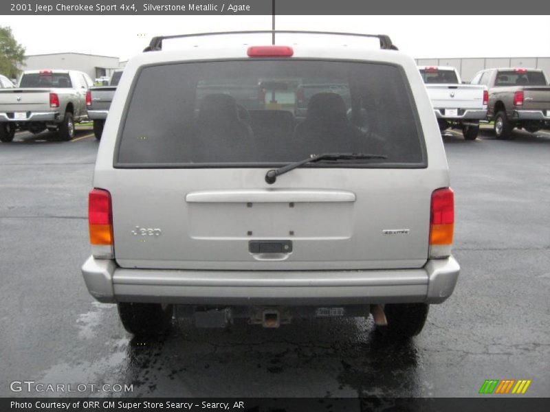 Silverstone Metallic / Agate 2001 Jeep Cherokee Sport 4x4