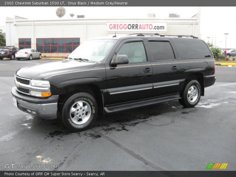 Onyx Black / Medium Gray/Neutral 2002 Chevrolet Suburban 1500 LT
