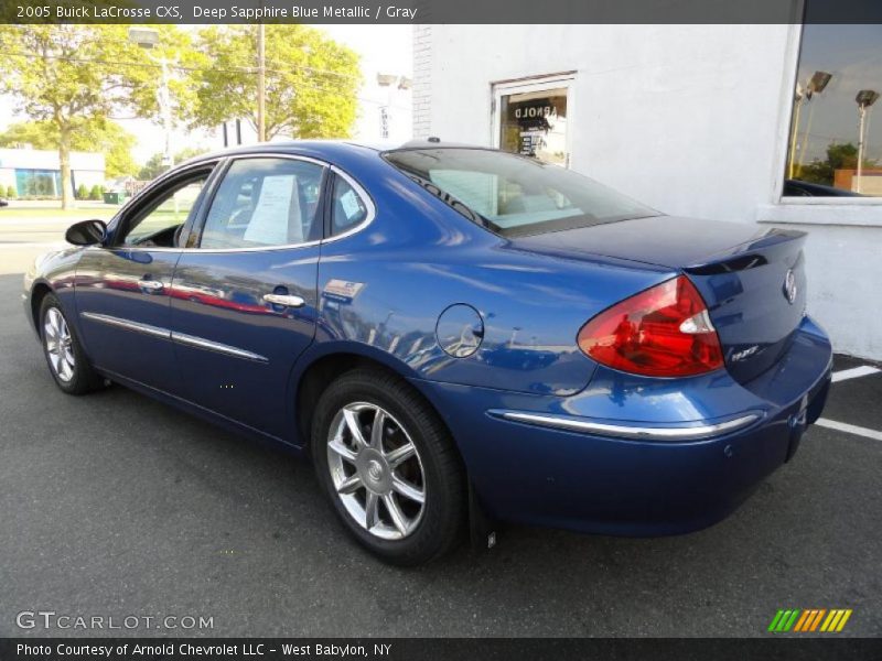 Deep Sapphire Blue Metallic / Gray 2005 Buick LaCrosse CXS