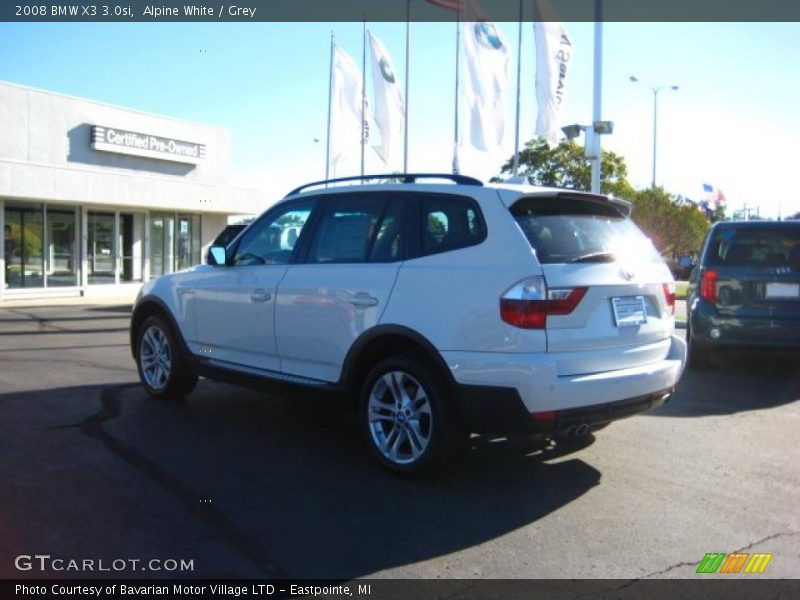 Alpine White / Grey 2008 BMW X3 3.0si