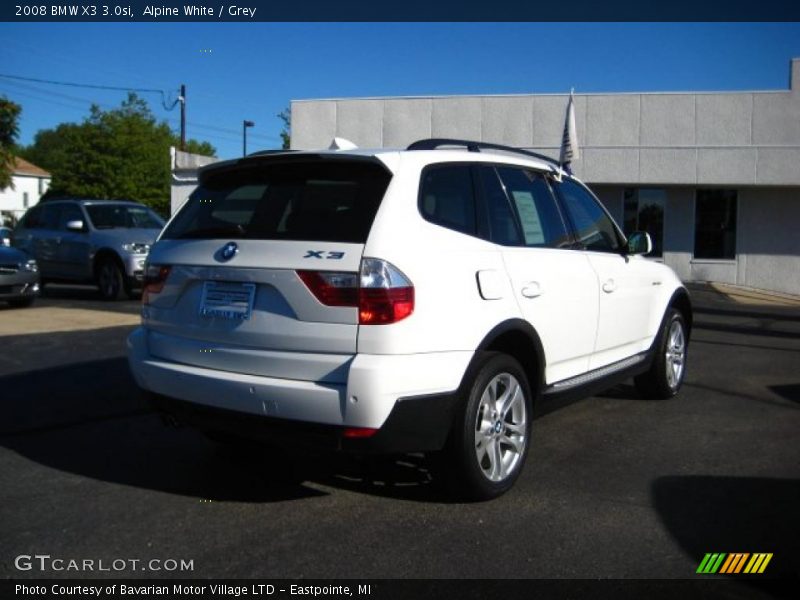 Alpine White / Grey 2008 BMW X3 3.0si