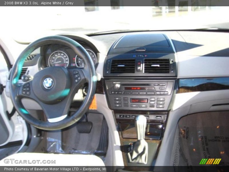 Alpine White / Grey 2008 BMW X3 3.0si
