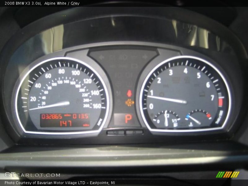 Alpine White / Grey 2008 BMW X3 3.0si