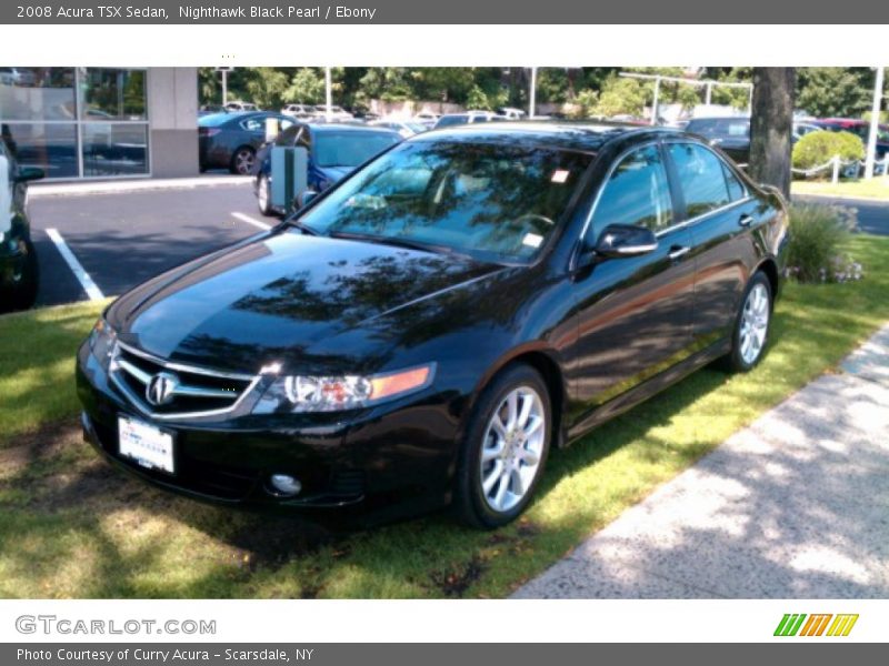 Nighthawk Black Pearl / Ebony 2008 Acura TSX Sedan