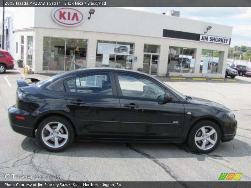 Black Mica / Black/Red 2005 Mazda MAZDA3 s Sedan