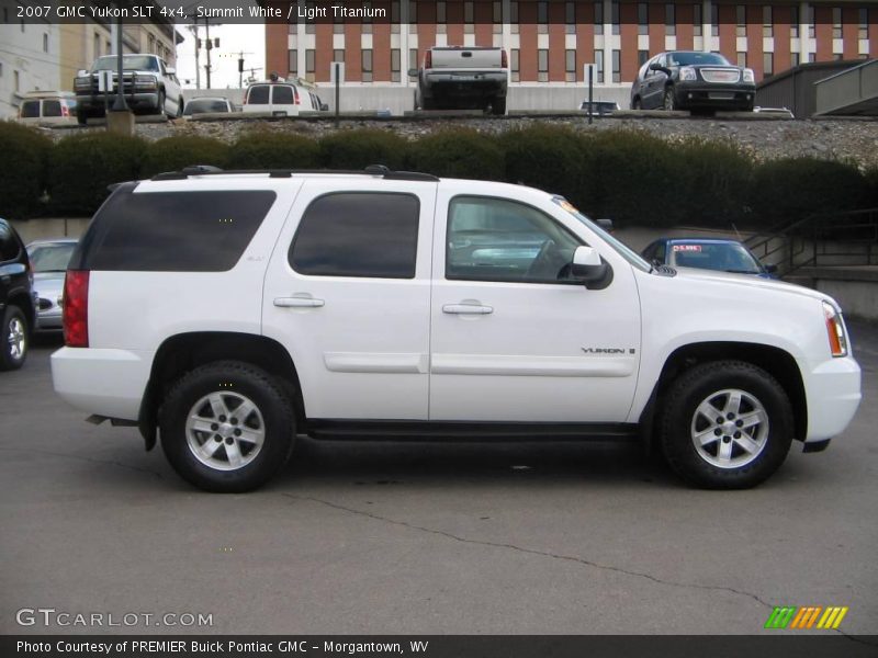 Summit White / Light Titanium 2007 GMC Yukon SLT 4x4