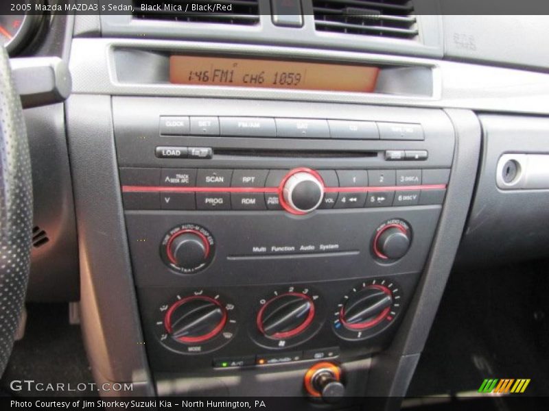 Black Mica / Black/Red 2005 Mazda MAZDA3 s Sedan