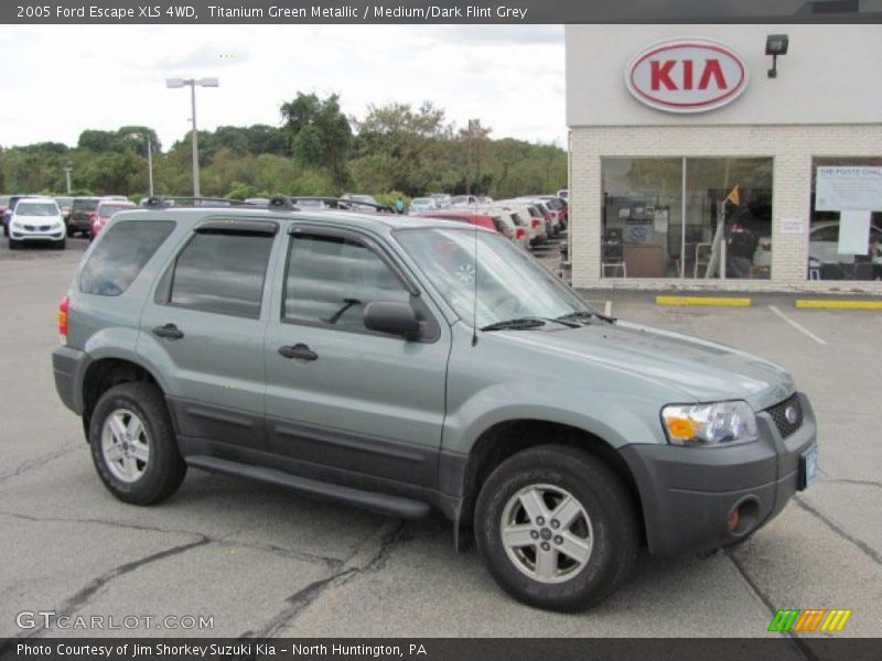 Titanium Green Metallic / Medium/Dark Flint Grey 2005 Ford Escape XLS 4WD