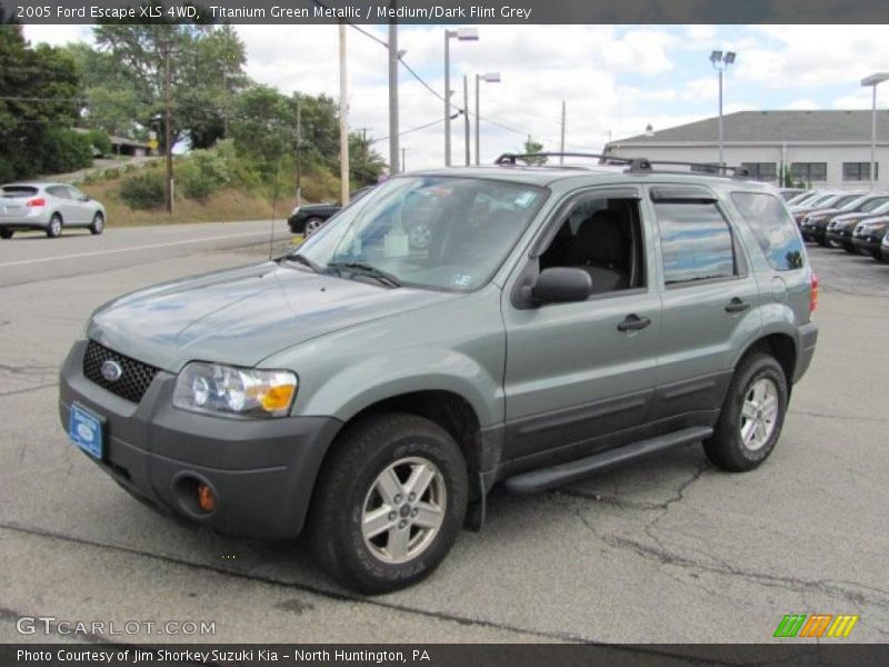 Titanium Green Metallic / Medium/Dark Flint Grey 2005 Ford Escape XLS 4WD
