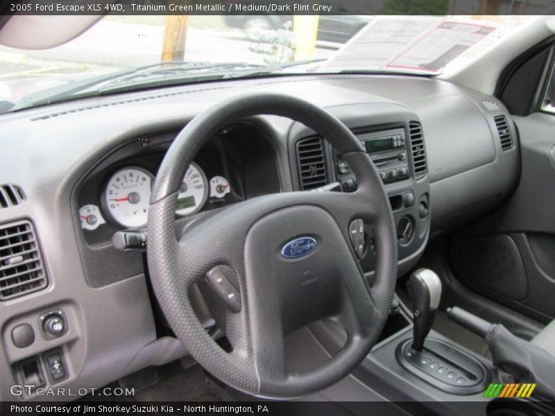 Titanium Green Metallic / Medium/Dark Flint Grey 2005 Ford Escape XLS 4WD