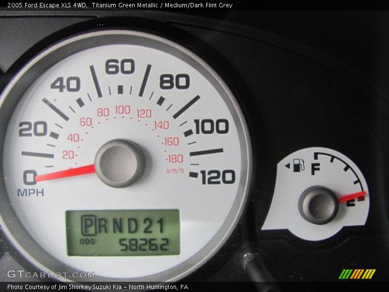 Titanium Green Metallic / Medium/Dark Flint Grey 2005 Ford Escape XLS 4WD