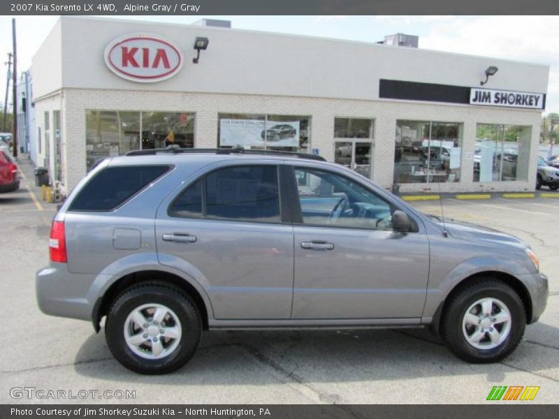 Alpine Gray / Gray 2007 Kia Sorento LX 4WD