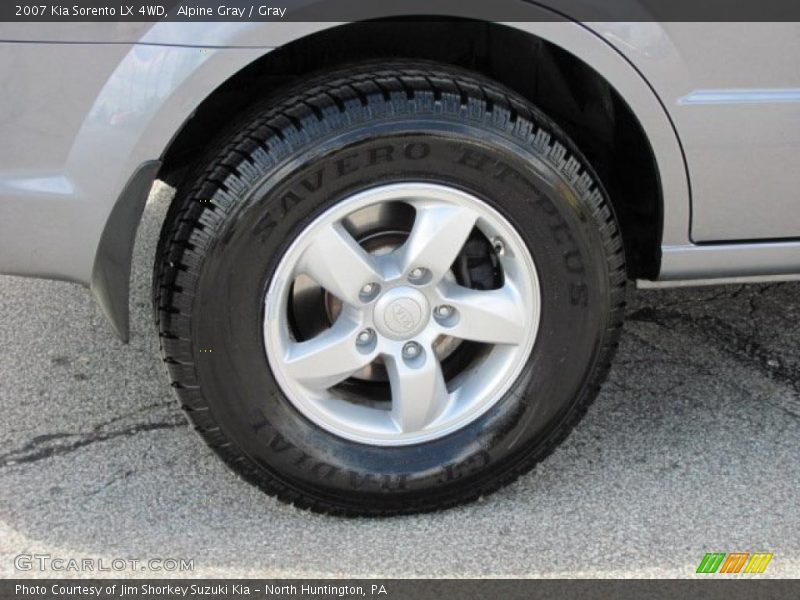 Alpine Gray / Gray 2007 Kia Sorento LX 4WD