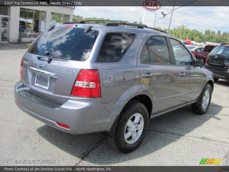 Alpine Gray / Gray 2007 Kia Sorento LX 4WD