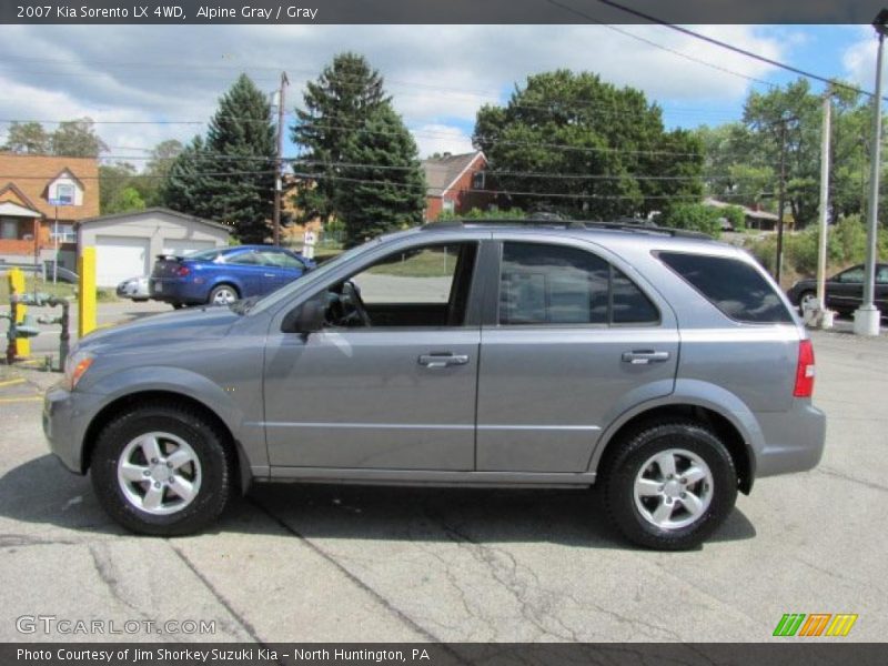 Alpine Gray / Gray 2007 Kia Sorento LX 4WD