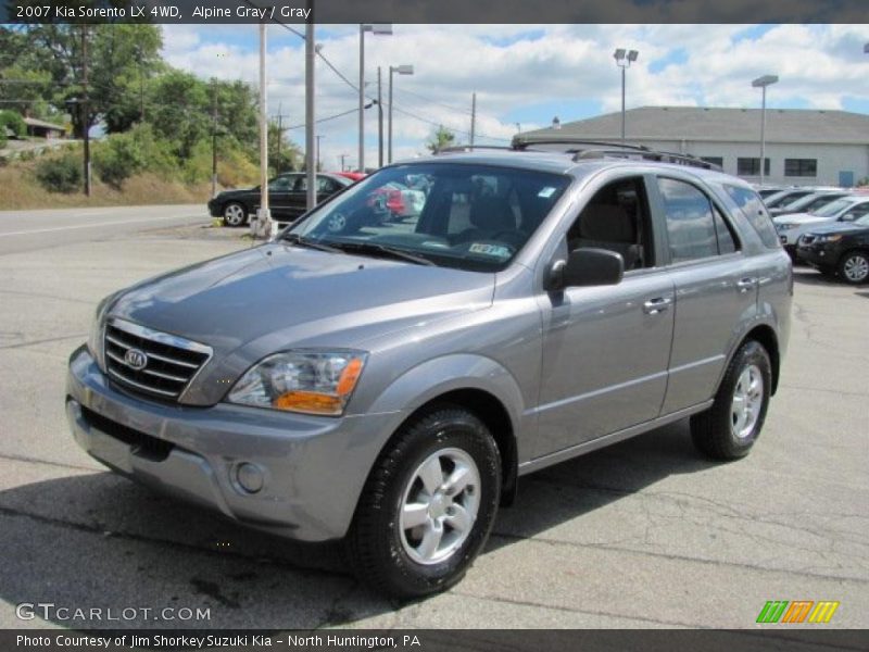 Alpine Gray / Gray 2007 Kia Sorento LX 4WD
