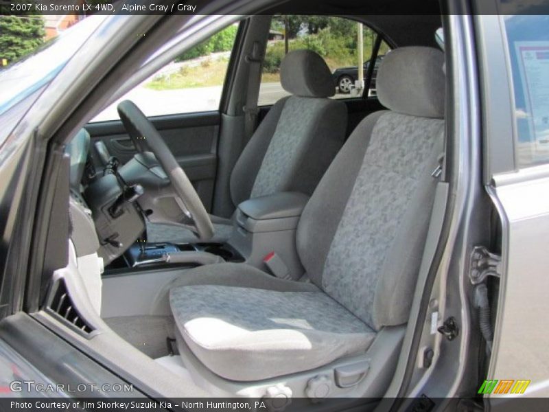 Alpine Gray / Gray 2007 Kia Sorento LX 4WD