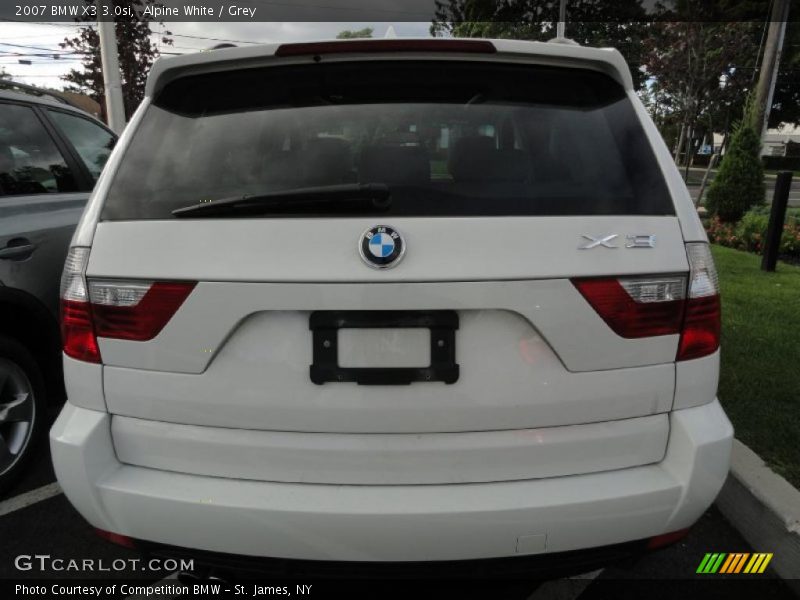 Alpine White / Grey 2007 BMW X3 3.0si