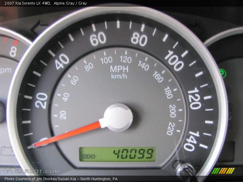Alpine Gray / Gray 2007 Kia Sorento LX 4WD