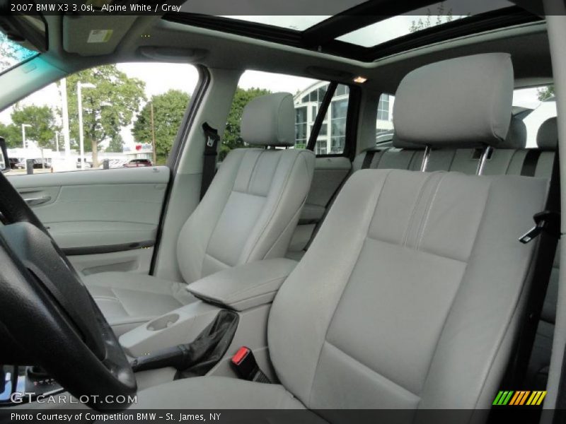 Alpine White / Grey 2007 BMW X3 3.0si