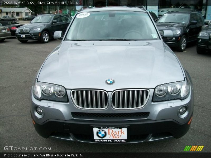 Silver Grey Metallic / Black 2008 BMW X3 3.0si