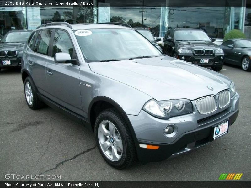 Silver Grey Metallic / Black 2008 BMW X3 3.0si