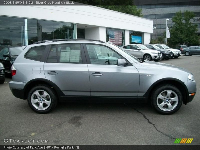 Silver Grey Metallic / Black 2008 BMW X3 3.0si