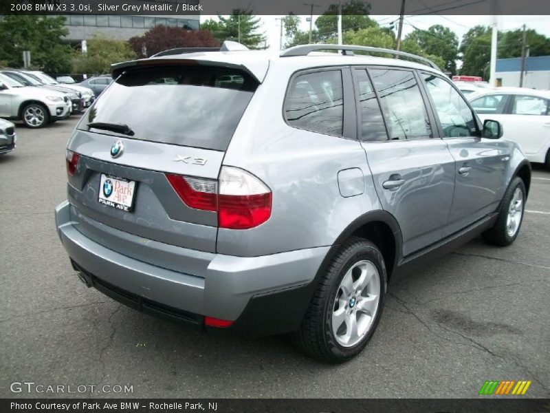 Silver Grey Metallic / Black 2008 BMW X3 3.0si