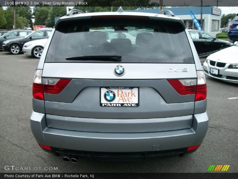 Silver Grey Metallic / Black 2008 BMW X3 3.0si