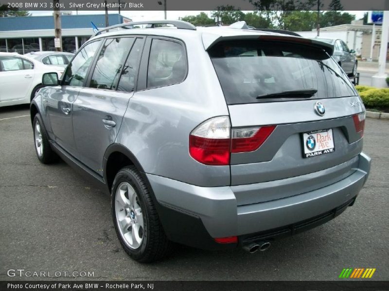 Silver Grey Metallic / Black 2008 BMW X3 3.0si