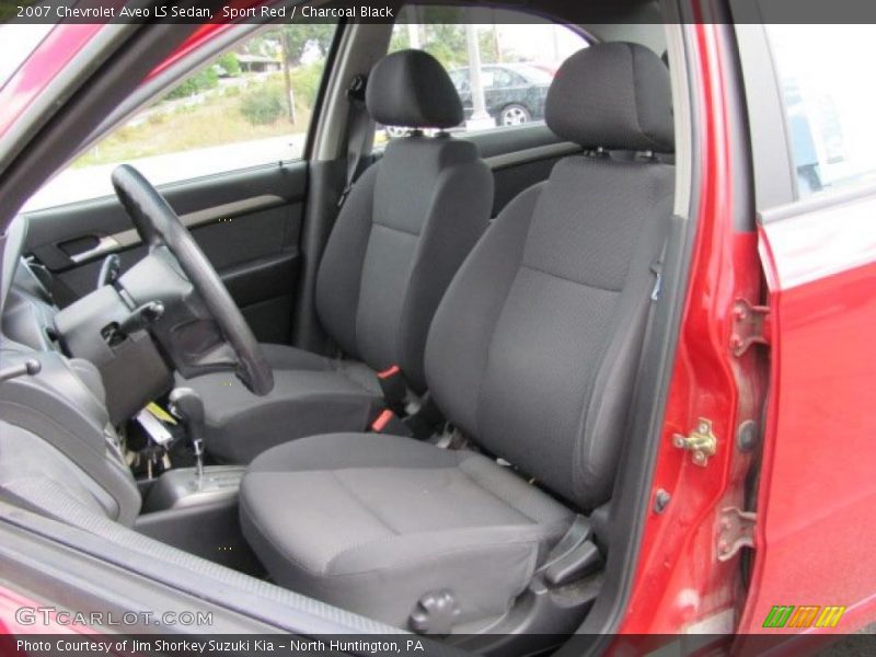 Sport Red / Charcoal Black 2007 Chevrolet Aveo LS Sedan