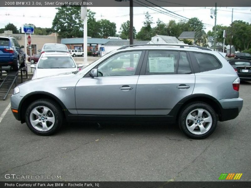 Silver Grey Metallic / Black 2008 BMW X3 3.0si