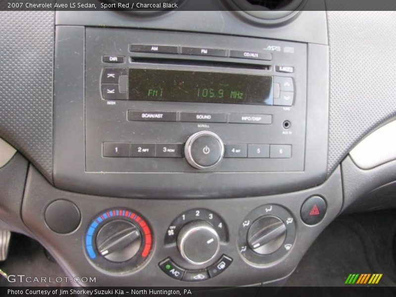 Sport Red / Charcoal Black 2007 Chevrolet Aveo LS Sedan