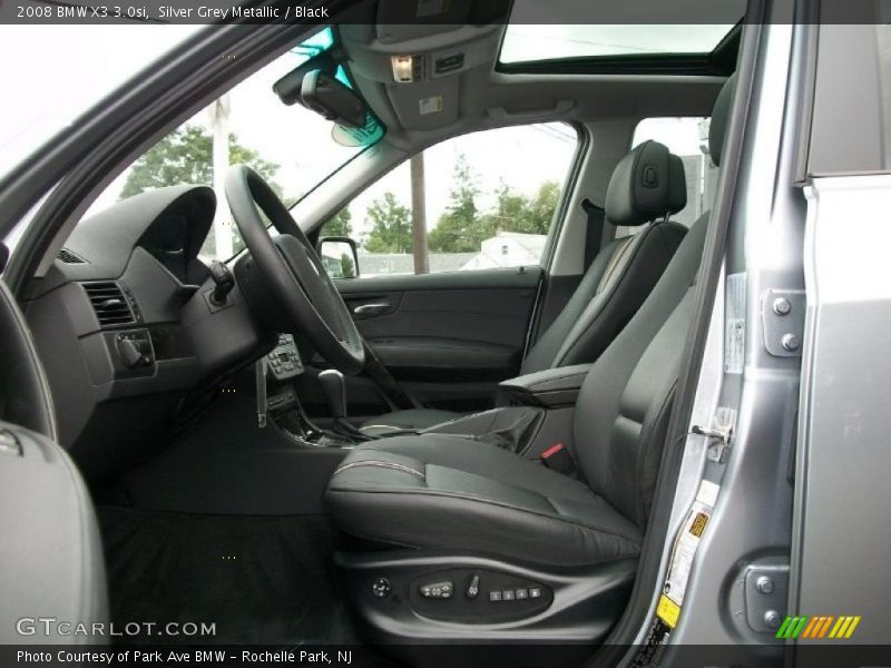 Silver Grey Metallic / Black 2008 BMW X3 3.0si
