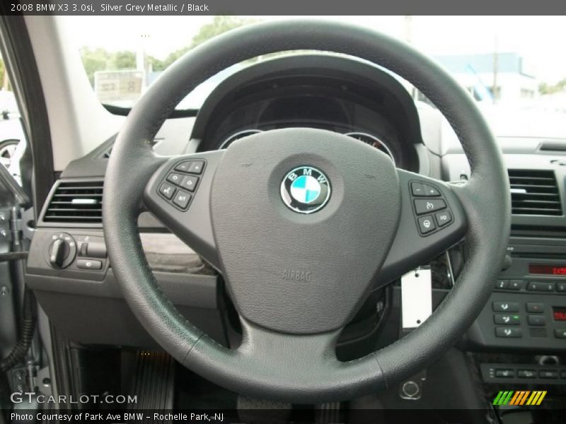 Silver Grey Metallic / Black 2008 BMW X3 3.0si