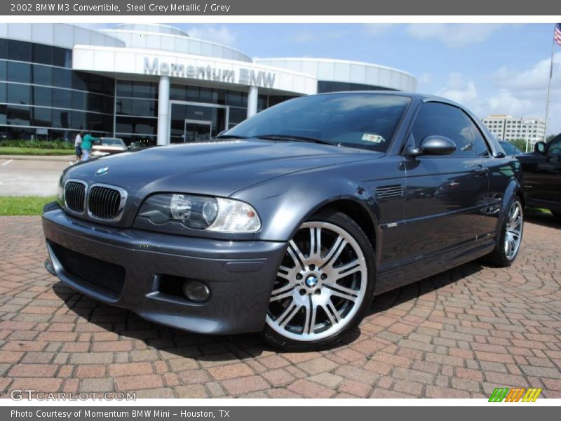 Steel Grey Metallic / Grey 2002 BMW M3 Convertible