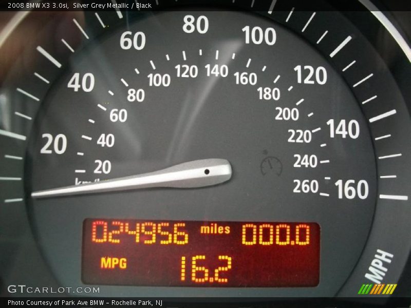 Silver Grey Metallic / Black 2008 BMW X3 3.0si