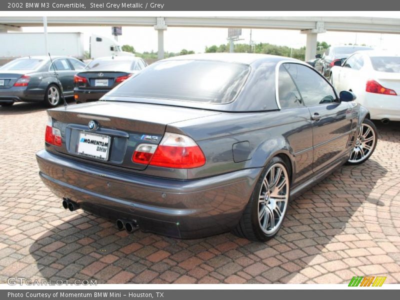 Steel Grey Metallic / Grey 2002 BMW M3 Convertible