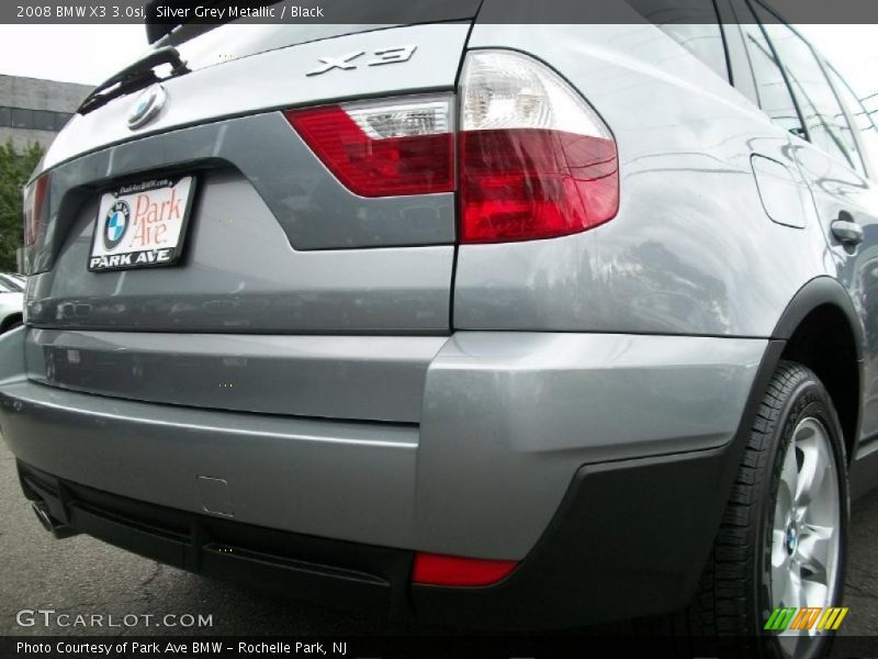 Silver Grey Metallic / Black 2008 BMW X3 3.0si