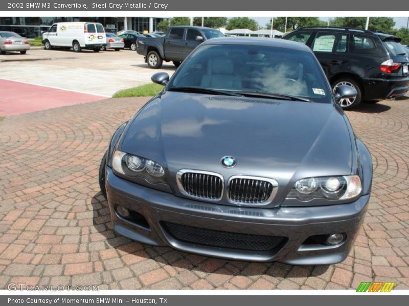 Steel Grey Metallic / Grey 2002 BMW M3 Convertible