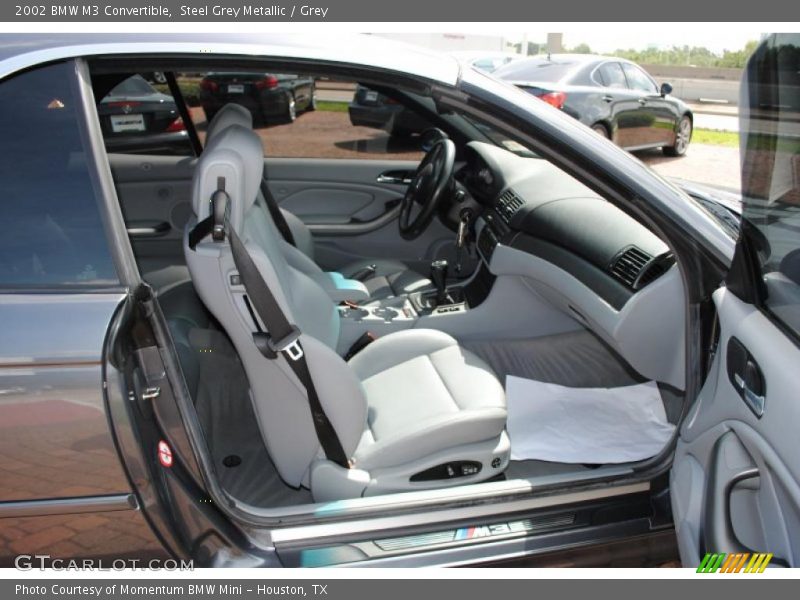 Steel Grey Metallic / Grey 2002 BMW M3 Convertible