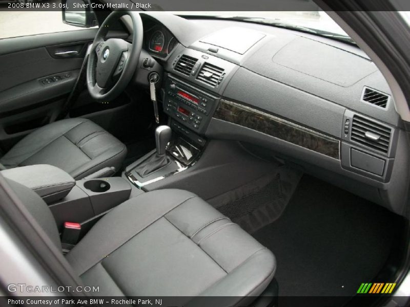 Silver Grey Metallic / Black 2008 BMW X3 3.0si